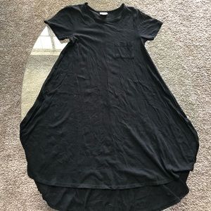SOLID BLACK Lularoe Carly - XXS